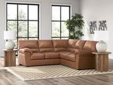Zola 2 Piece Sectional with Right Loveseat - Caramel thumbnail 3