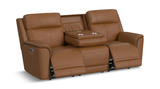 Mustang Leather Power Reclining Sofa thumbnail 3