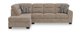 Falen Sectional with Left Chaise - Mocha thumbnail 2