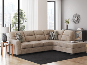 Falen Sectional with Right Chaise - Mocha