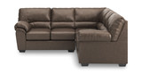 Zola 2 Piece Sectional with Left Loveseat - Umber thumbnail 2