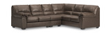 Zola 3 Piece Sectional with Left Loveseat - Umber thumbnail 1
