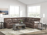 Zola 3 Piece Sectional with Left Loveseat - Umber thumbnail 3