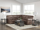 Zola 2 Piece Sectional with Right Loveseat - Umber thumbnail 3