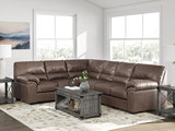 Zola 3 Piece Sectional with Right Loveseat - Umber thumbnail 3