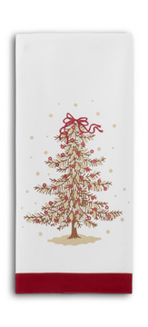 Tree Towel With Sequins