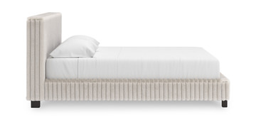 Moonlight Mist Queen Bed - Gray