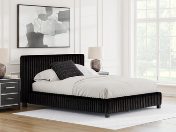 Moonlight Mist Queen Bed - Black