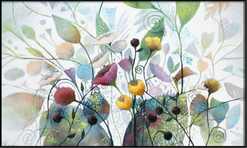 Funflowers III Framed Canvas