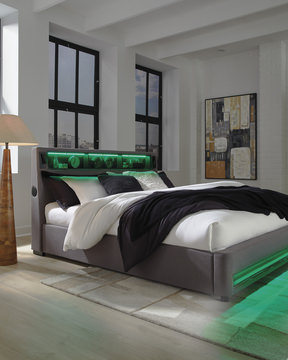 Belagio Queen Lighted Bed