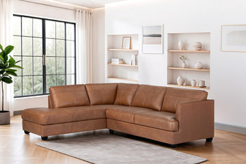 Bailey Leather Sectional - Left Chaise