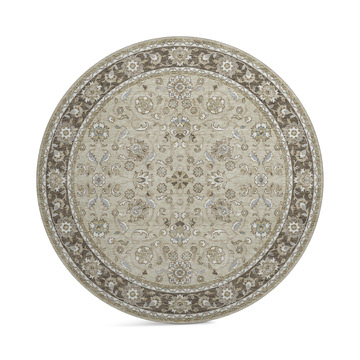 Hatay Beige Washable Area Rug - 8′0″ X 8′0″ Round