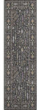 Hatay Black Washable Area Rug - 2′3″ X 7′6″ thumbnail 1