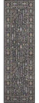 Hatay Black Washable Area Rug - 2′3″ X 7′6″