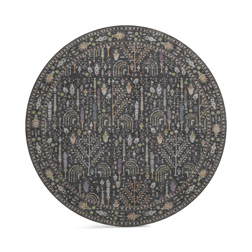 Hatay Black Washable Area Rug - 8′0″ X 8′0″