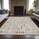 Hatay Ivory Washable Area Rug - 5′0″ X 7′6″ thumbnail 3