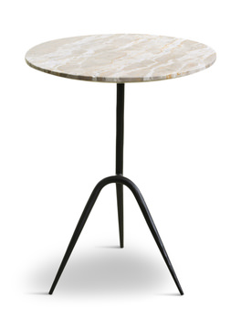 Santorini Accent Table - Capri Marble
