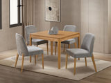Danika 39″ Square Dining Table With 4 Side Chairs thumbnail 2