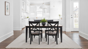 À La Carte Dining Table And 4 Chairs - Black