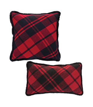 Red/Black Plaid Pillow
