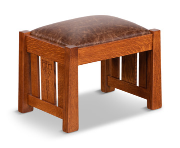 Aurora Antique Carmel  Morris Ottoman