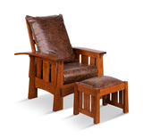 Aurora Antique Carmel  Morris Ottoman thumbnail 4