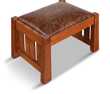 Aurora Antique Carmel  Morris Ottoman