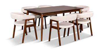 Skyline Table With 6 Chairs