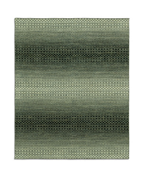 Rainbow Hand Knotted Area Rug - 7′9″ X 9′9″