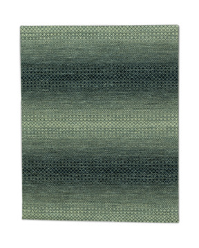 Rainbow Hand Knotted Area Rug - 7′9″ X 9′9″