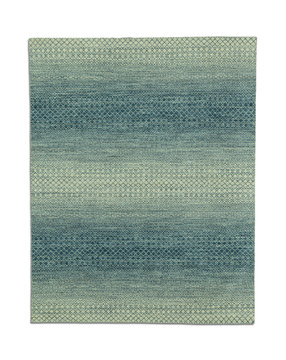 Rainbow Hand Knotted Area Rug - 7′9″ X 9′9″