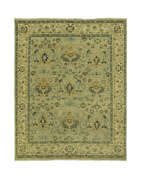 Hand Knotted Area Rug - 7′10″ X 9′9″