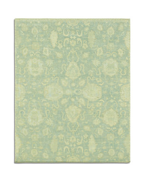Hand Knotted Area Rug - 7′10″ X 9′9″