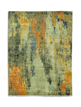 Glamour Hand Knotted Area Rug - 9′0″ X 11′11″