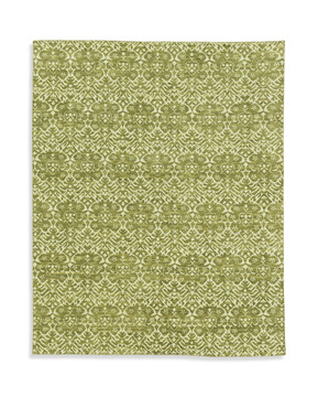 Modern Hand Knotted Area Rug - 7′9″ X 9′9″