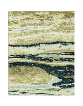 Hand Knotted Area Rug - 9′0″ X 11′5″