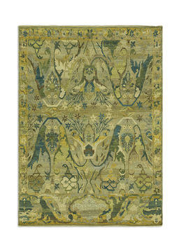 Hand Knotted Area Rug - 9′6″ X 13′5″