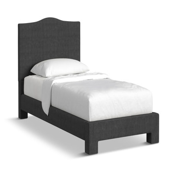 Jitney Twin Upholstered Bed - Game Changer Charcoal
