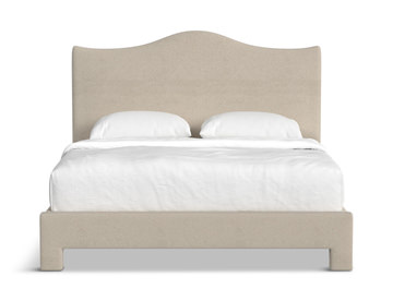Jitney Queen Upholstered Bed - Daddy O Linen