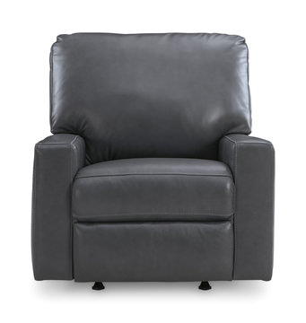 Mulan Leather Rocker Recliner - Admiral