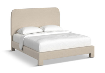Chichi King Upholstered Bed - Daddy O Linen