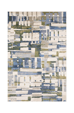 Tisdell Blue/Green Area Rug - 5′3″ X 7′6″