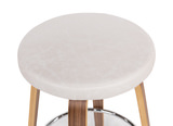 Stratford Seat Swivel Counter Stool - Cream Vinyl thumbnail 3