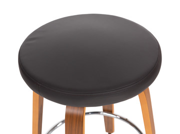 Stratford Swivel Seat Counter Stool - Brown Vinyl