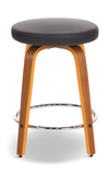 Stratford Swivel Seat Counter Stool - Brown Vinyl thumbnail 2