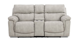 Chase Power Loveseat With Console - Taupe thumbnail 1