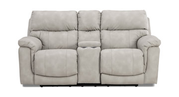 Chase Power Loveseat With Console - Taupe