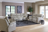 Chase Power Loveseat With Console - Taupe thumbnail 3