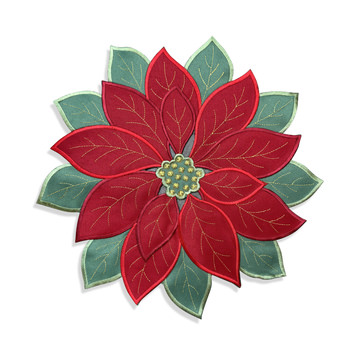 Poinsettia Placemat - Red
