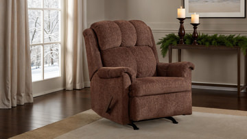 Nevada Rocker Recliner - Chocolate